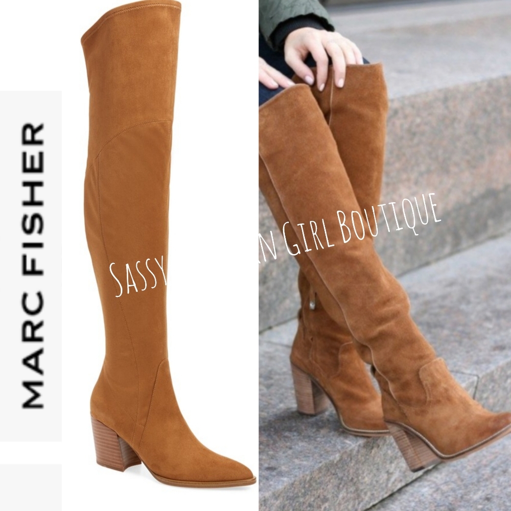 🆕⭐Marc Fisher tan over the knee boots
